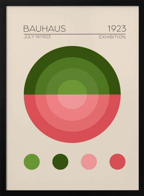 Bauhaus Yesil Daire Poster - Corkframes.com