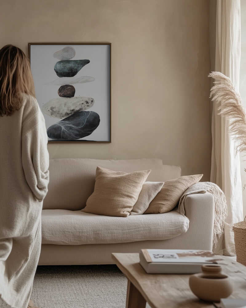 Stones from the beach Poster