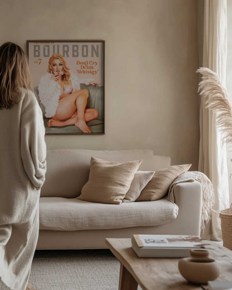 Babes of Bourbon Vol 7 Sexy Vintage Whiskey Pinup Girl Poster