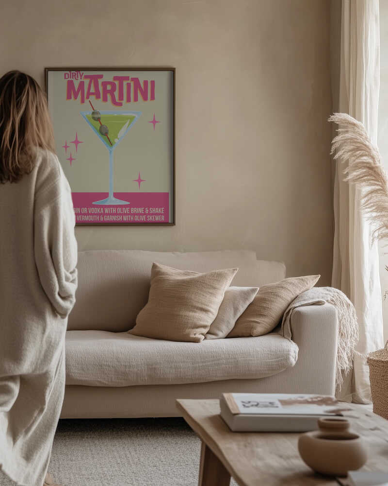 Dirty Martini Cocktail 01.png Poster