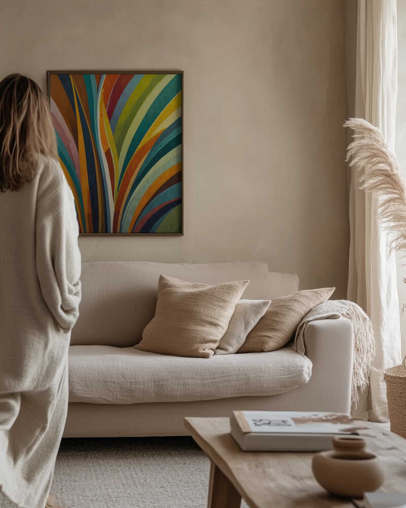 Dancing Stripes In Color Poster