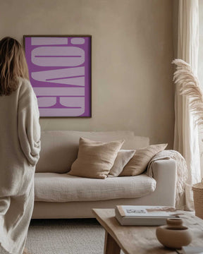 Bold Purple Typework Poster