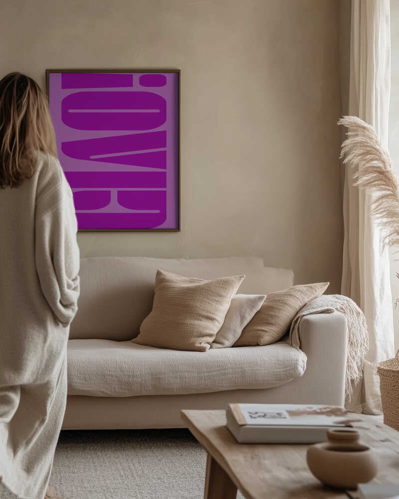 Bold Fuchsia Layers Poster