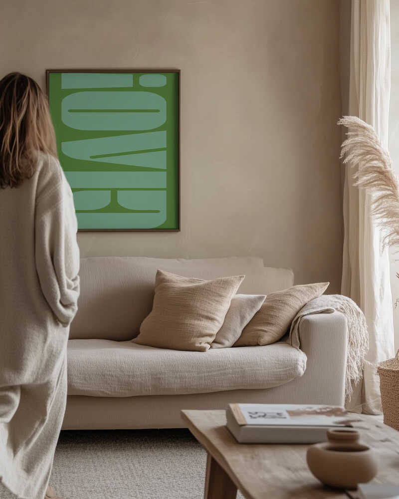 Green Tone Illusion Poster