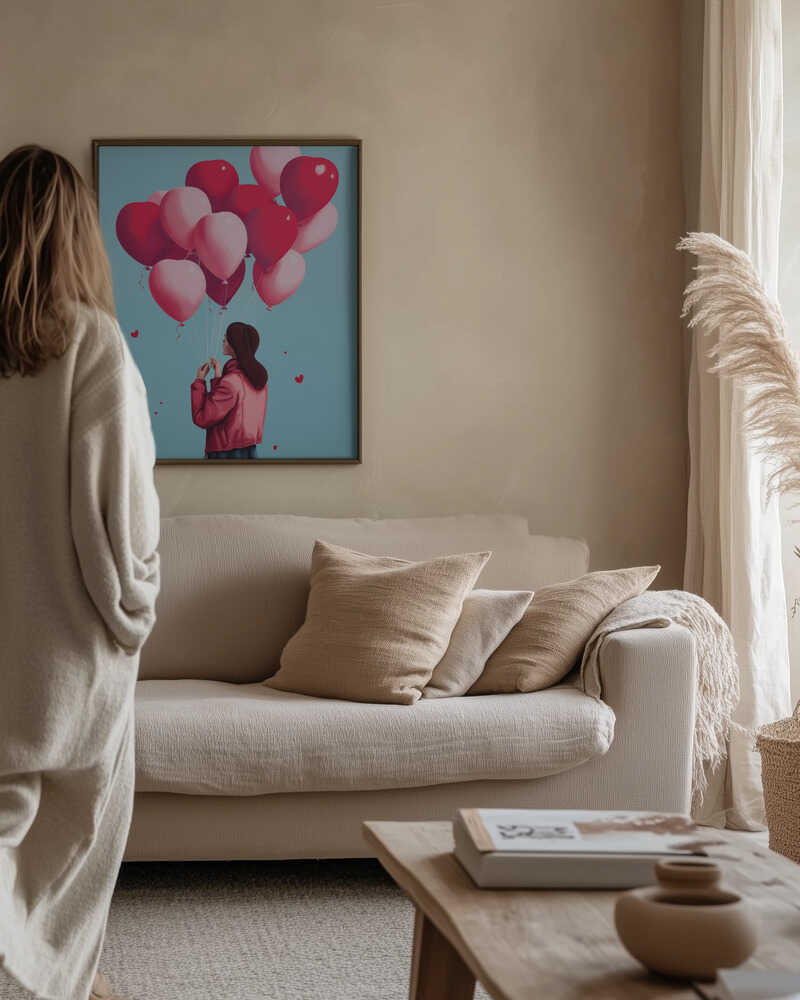 Love Balloons Flight Poster