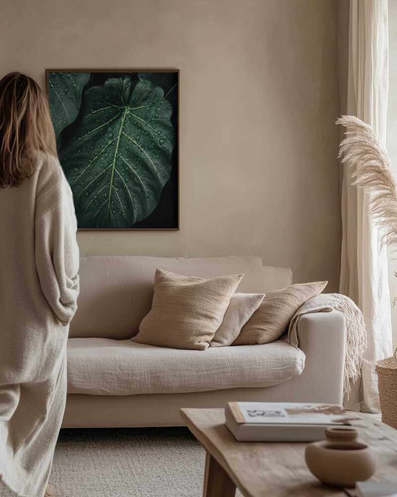 Rain Kissed Leaves Poster