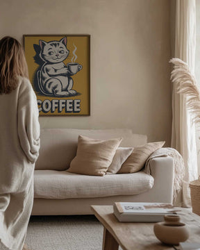 Cat Brew Delight Poster