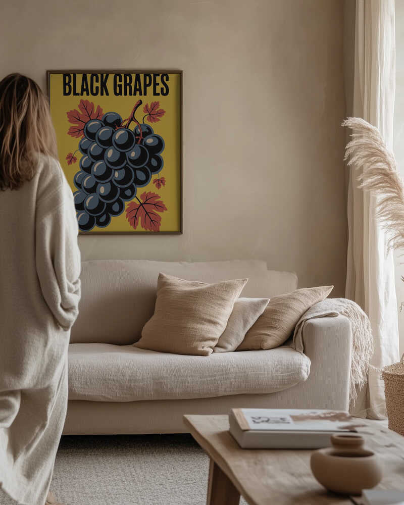 Grapes &amp; Leaves Poster