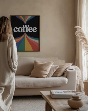 Coffee Rainbow Poster