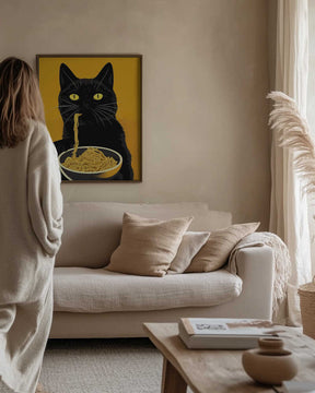 Noodle Cat No 2 Poster