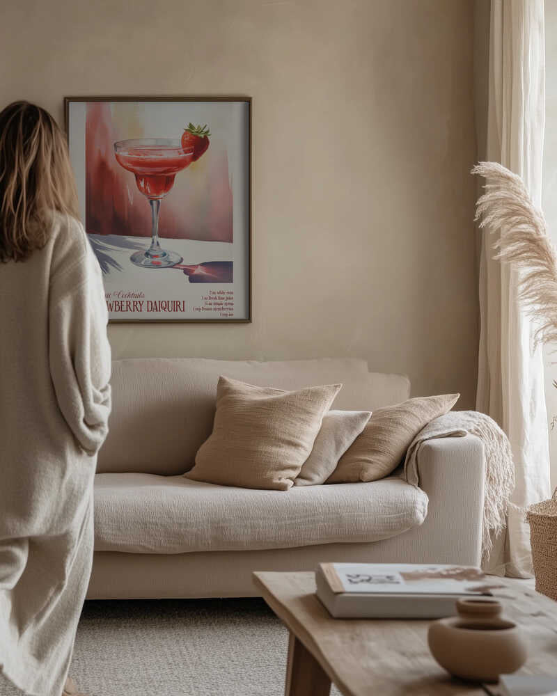 Classic Cocktails - Strawberry Daiquiri Poster