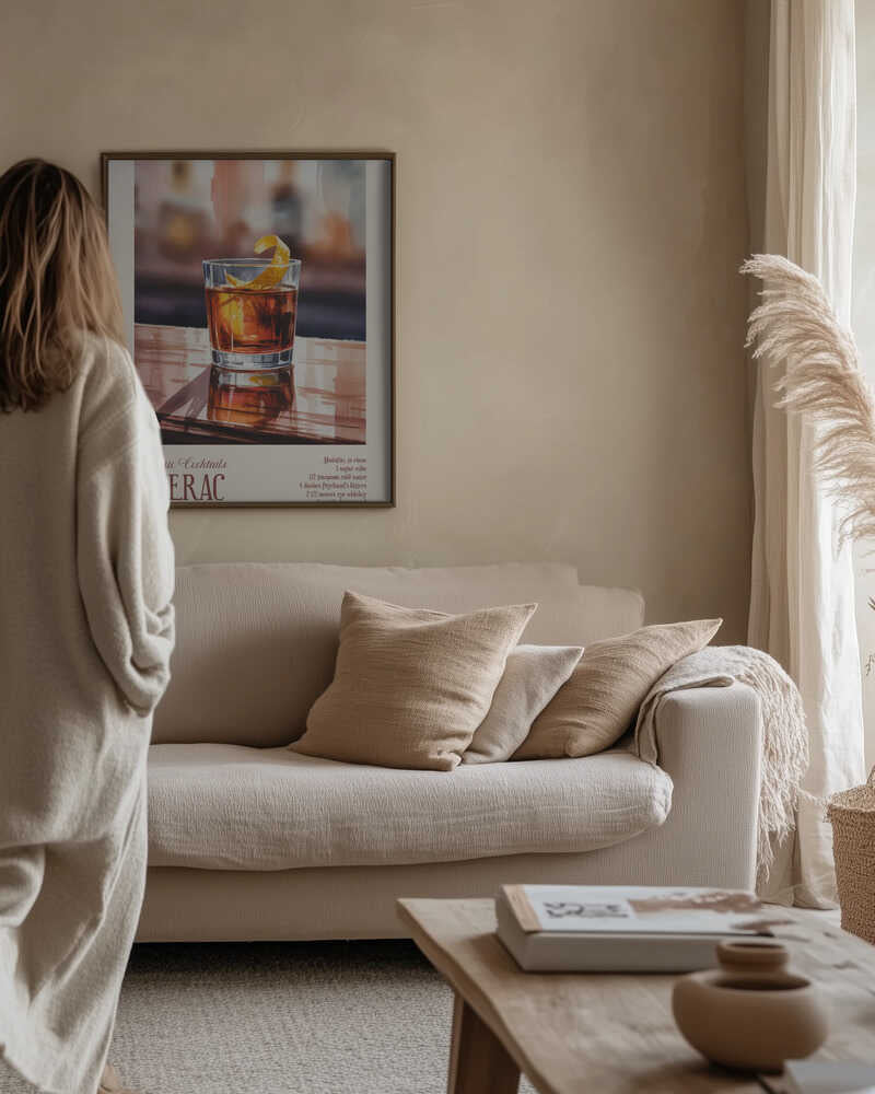 Classic Cocktails - Sazerac Poster