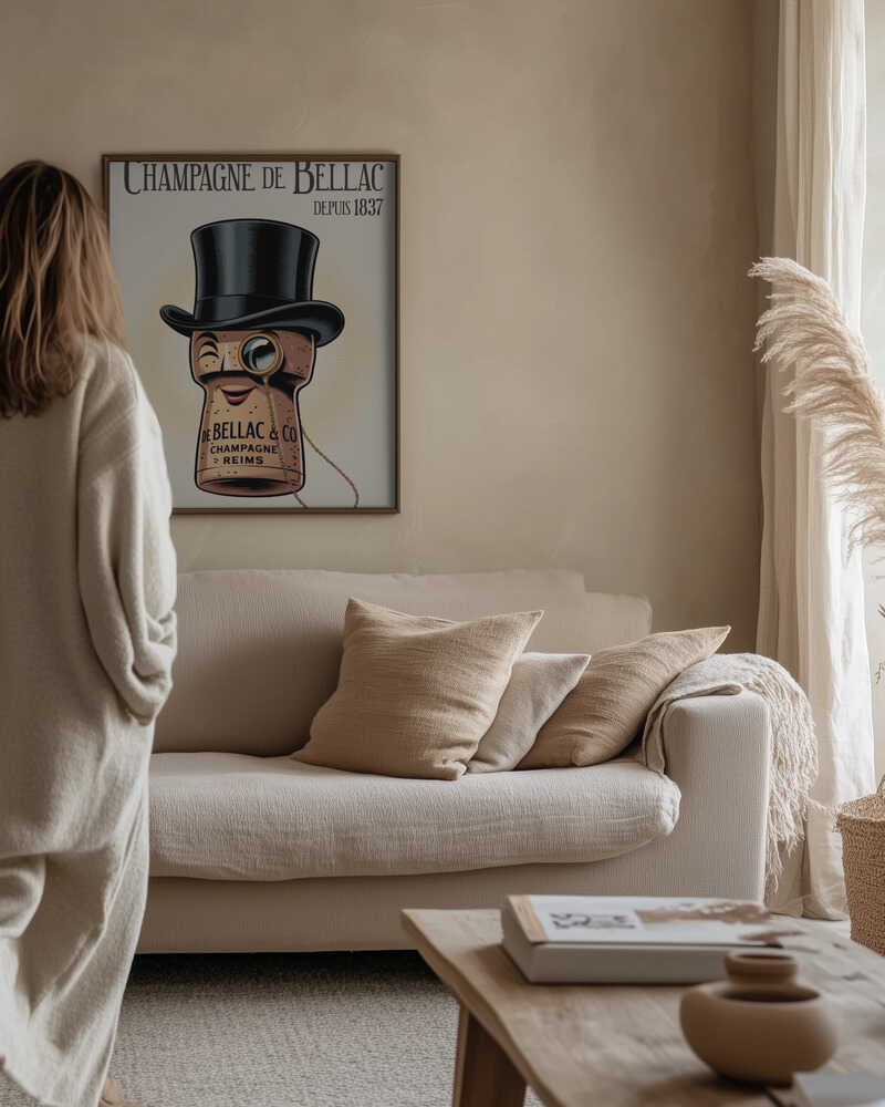 Champagne De Bellac Poster