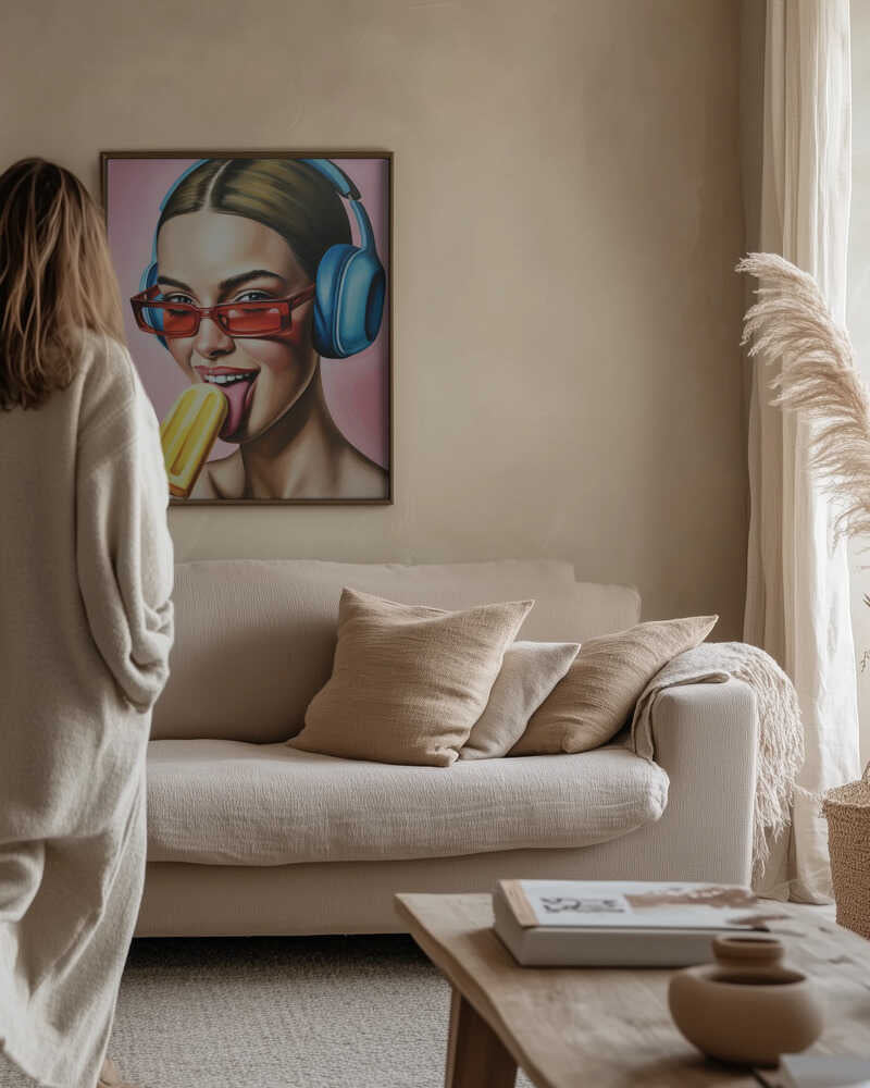 Popsicle and Music Poster