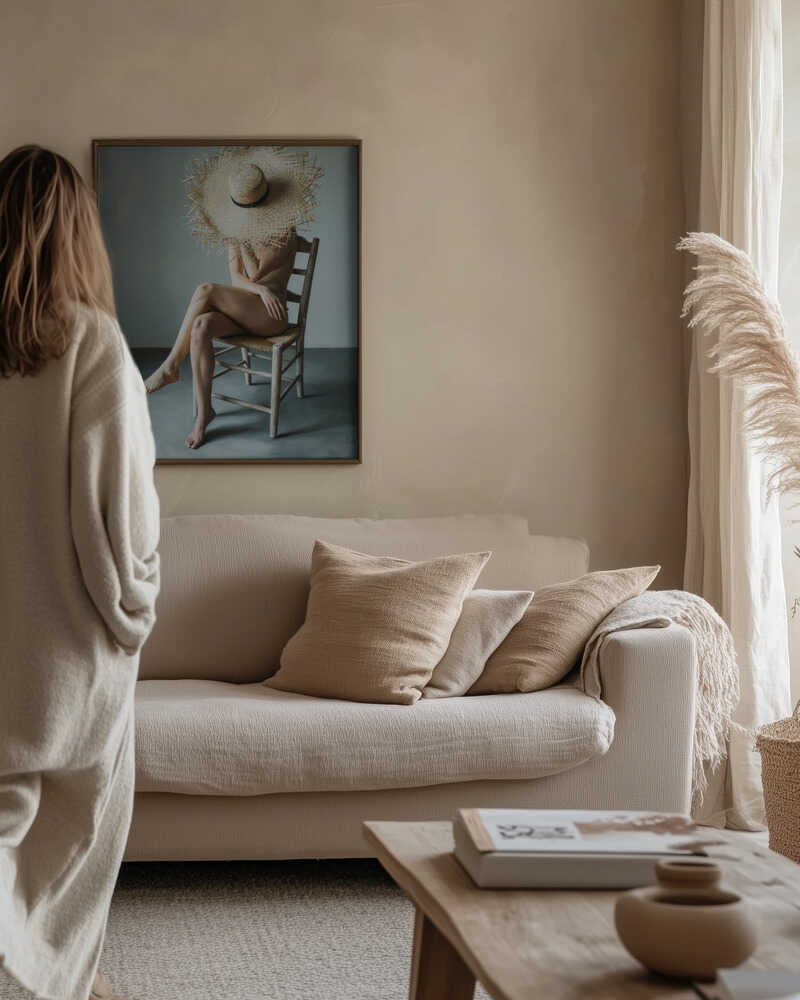 The Girl In the Straw Hat Poster
