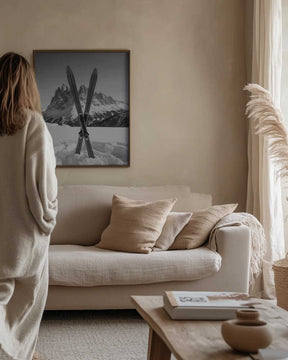Crossed Skis Poster