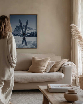 Crossed Skis Poster