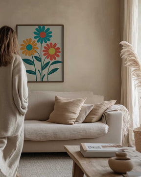 Boho Flowers Series No 9 Poster