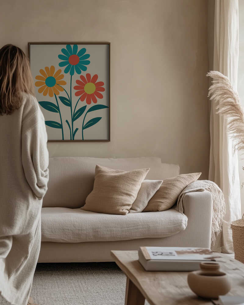Boho Flowers Series No 9 Poster