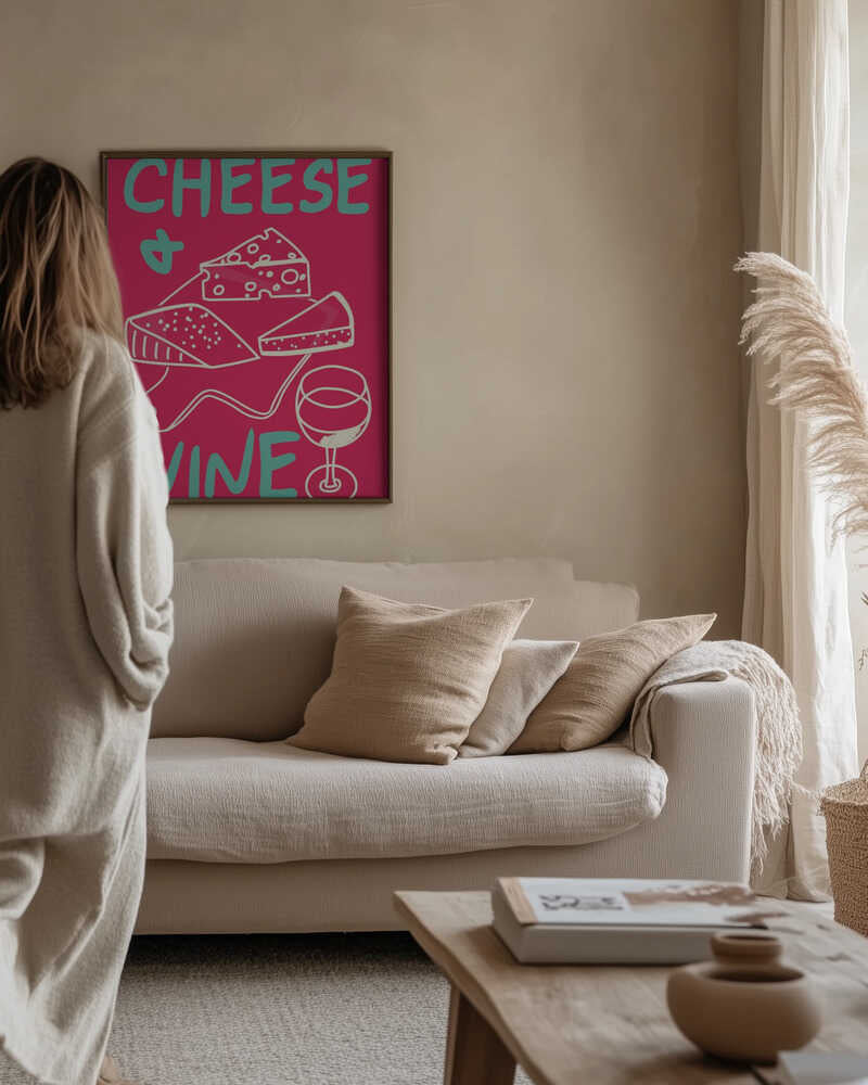 A4 Cheese & Wine 01.png Poster