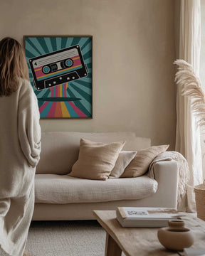 Colorful Cassette Poster