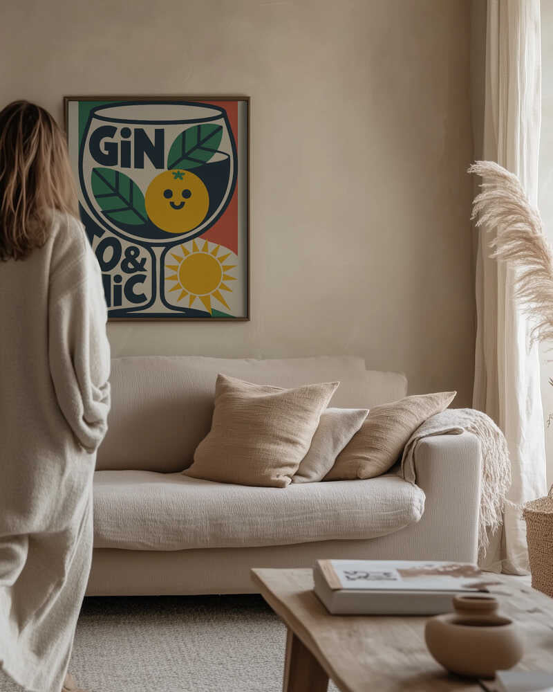 Sunny Gin and Tonic Poster