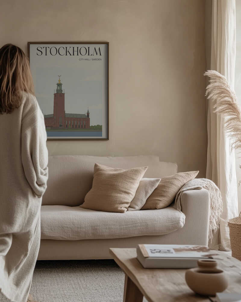 Stockholm City Hall Travel Poster Poster