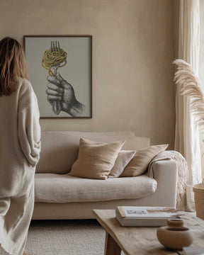 Spaghetti On a Fork Poster