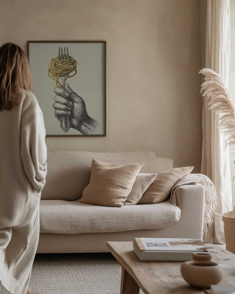 Spaghetti On a Fork Poster