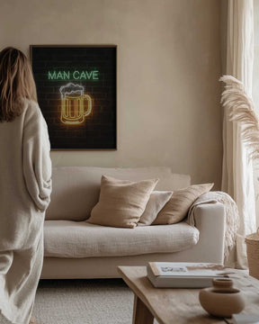 Man Cave Neon Sign No 2 Poster
