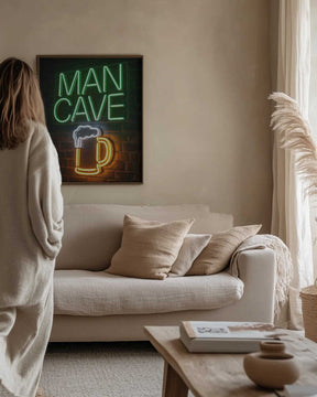 Man Cave Neon Sign No 1 Poster