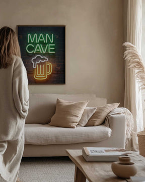 Man Cave Neon Sign No 3 Poster