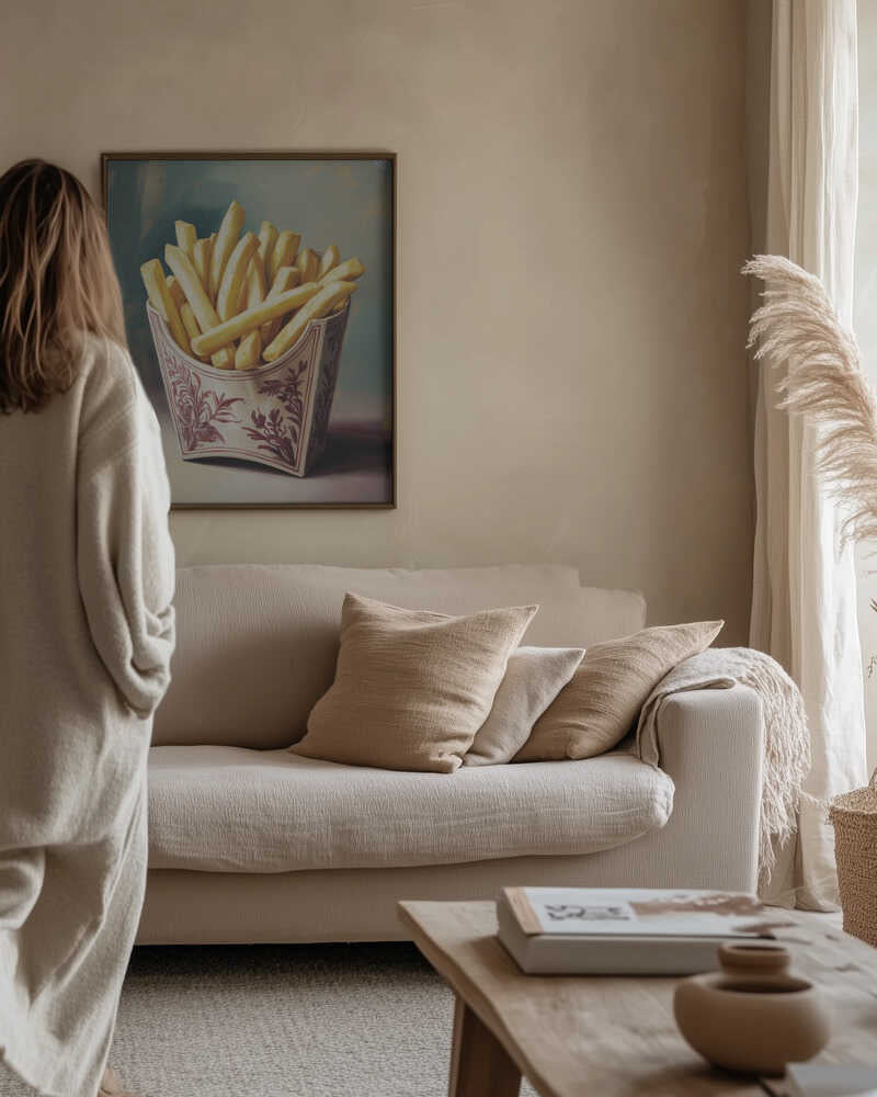 Retro Fries Poster