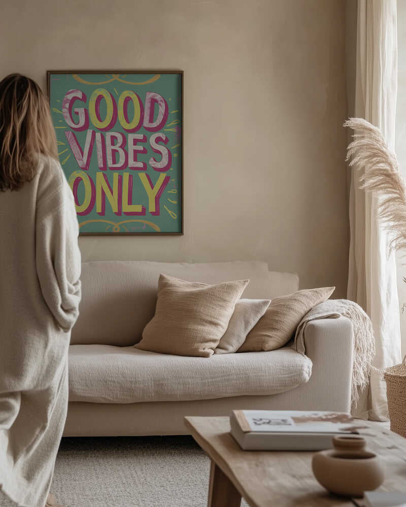 Good Vibes Only No 4 Poster