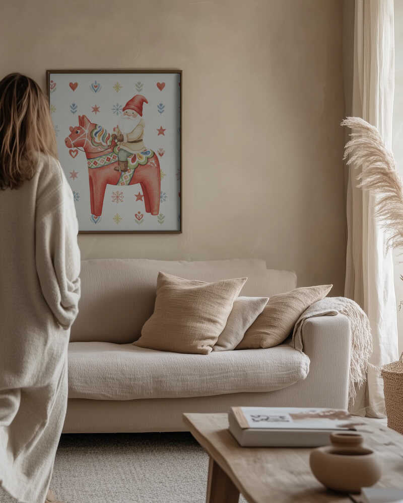 Gnome On Horse Poster