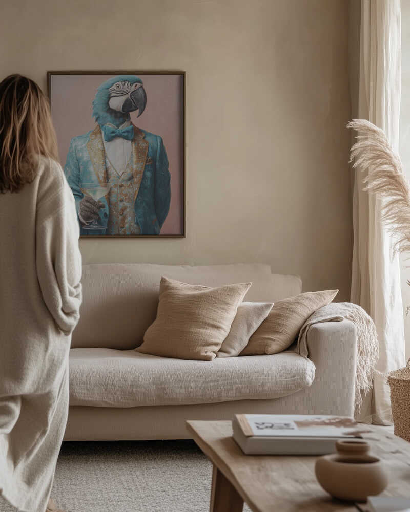 Parrot In Gala Jacket Poster