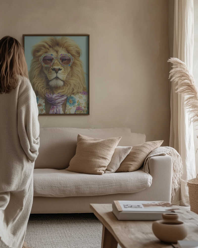 Groovy Lion Poster