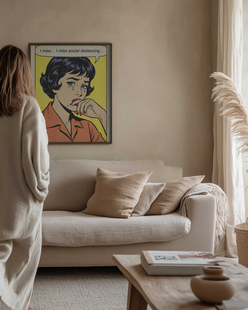 I Miss Social Distancing Poster