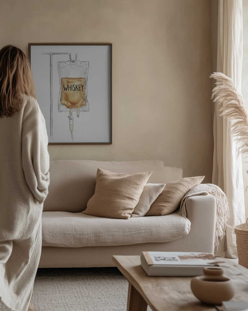 IV Whiskey Bag Poster