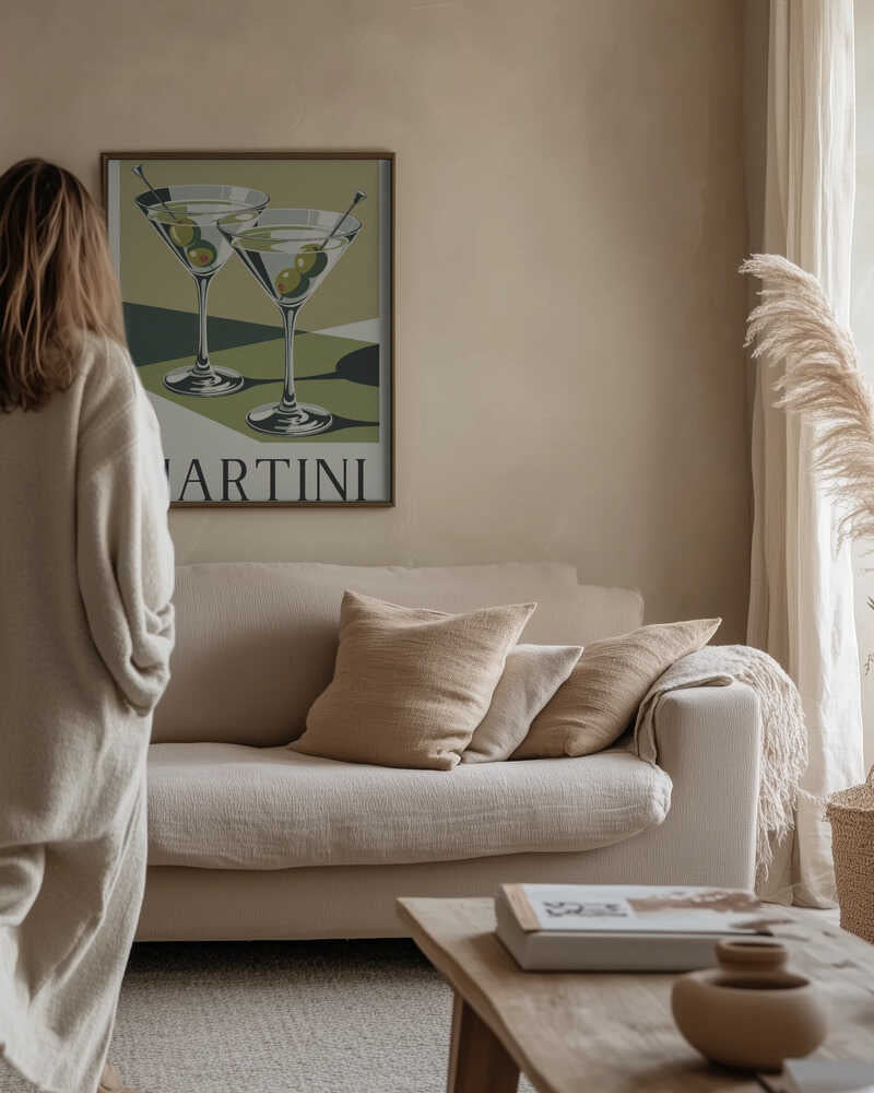 Martini Times Two Poster