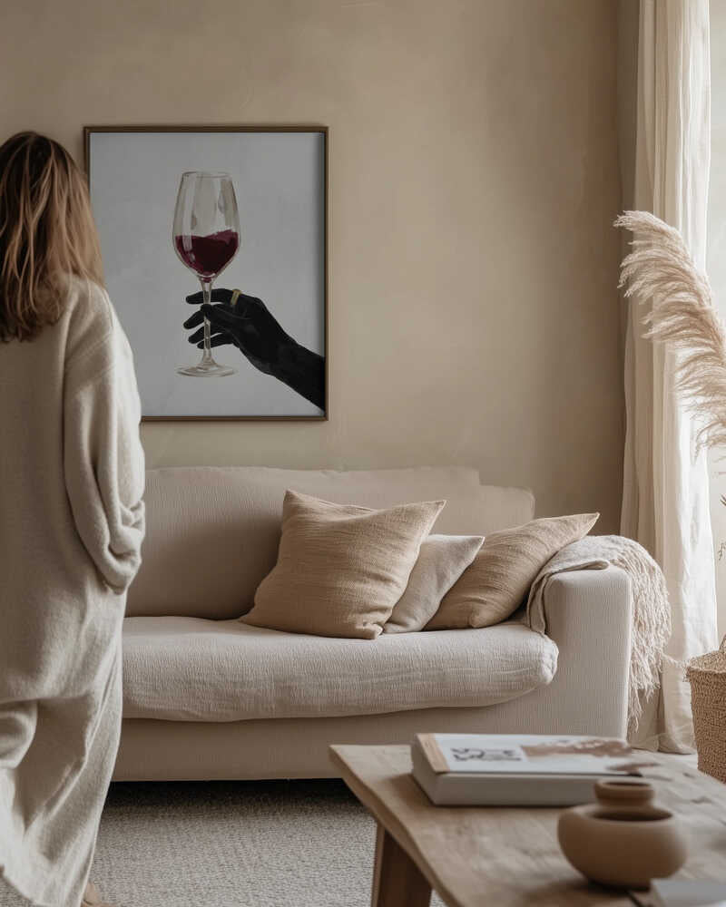 A Glass of Red Wine Poster