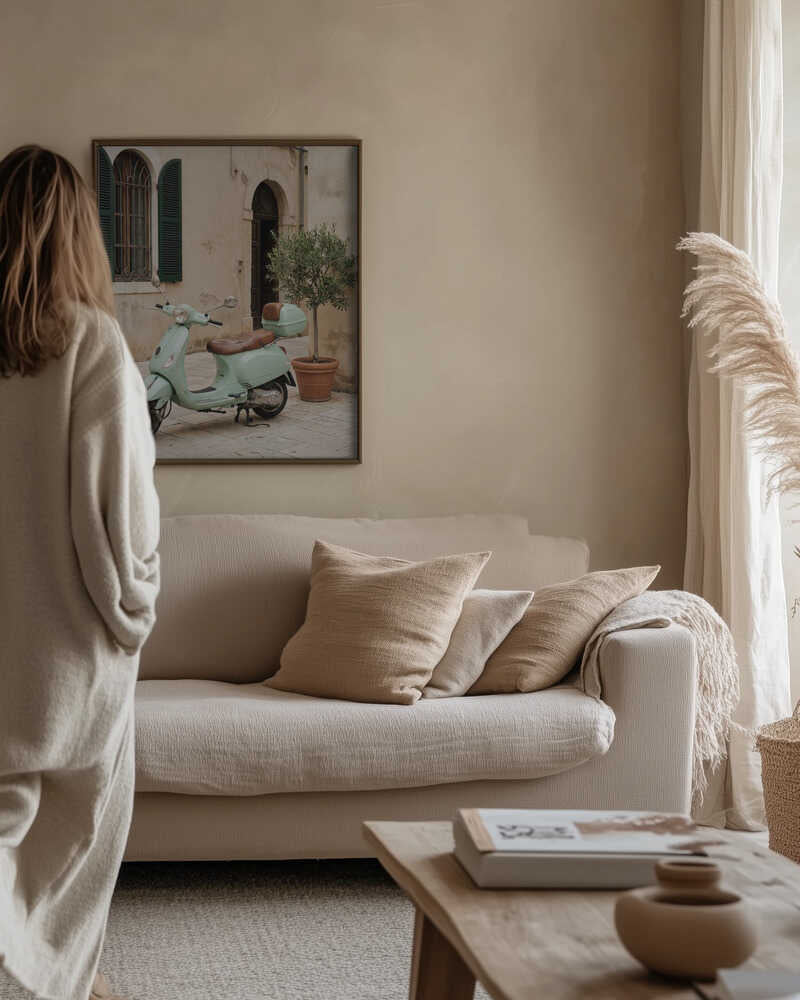 Vespa In Italy Poster