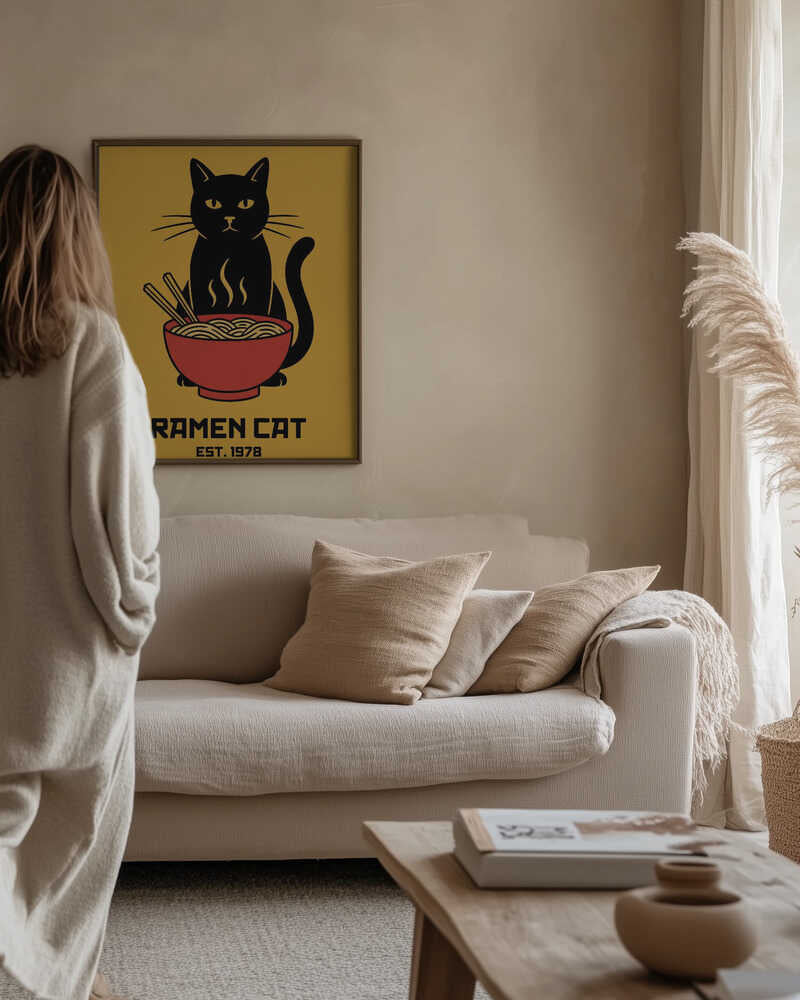 Ramen Cat No 5 Poster