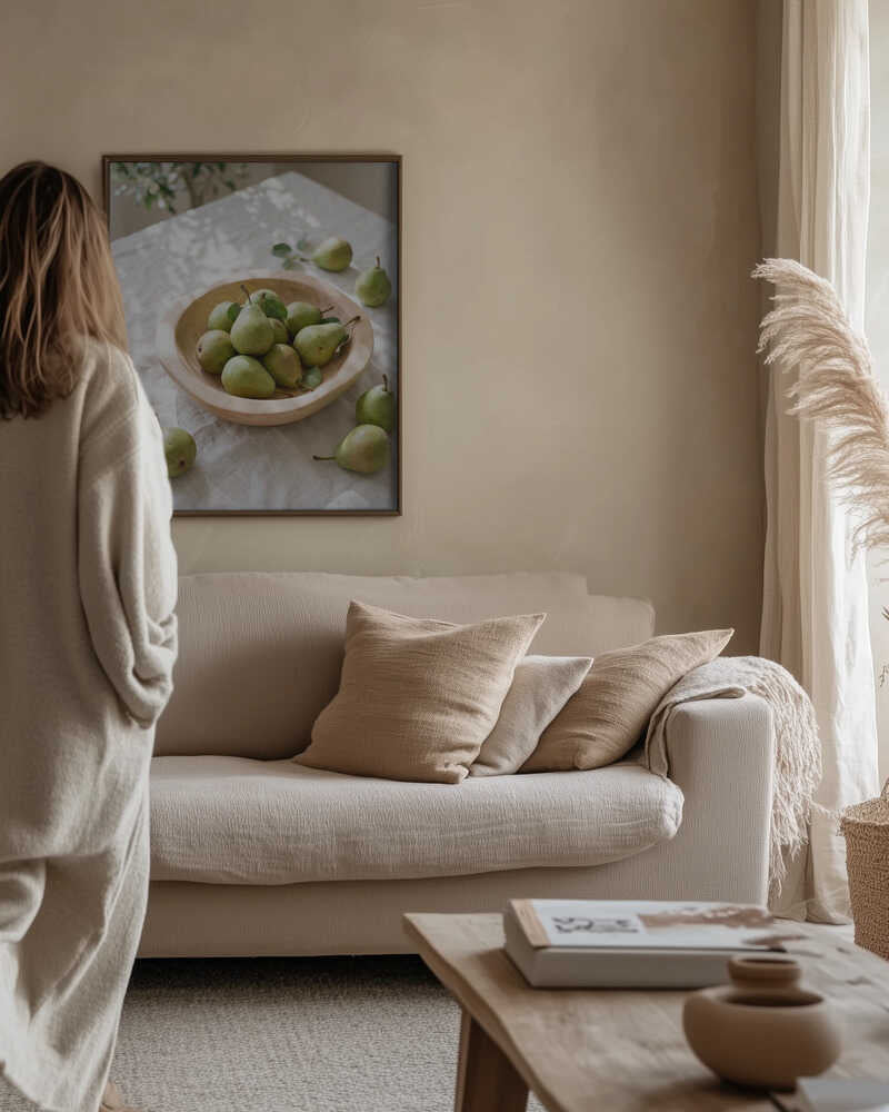 Ripe Green Pears Poster
