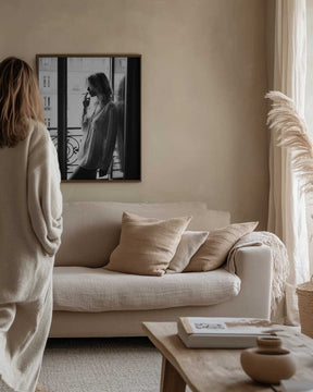Smoking By the Window Poster