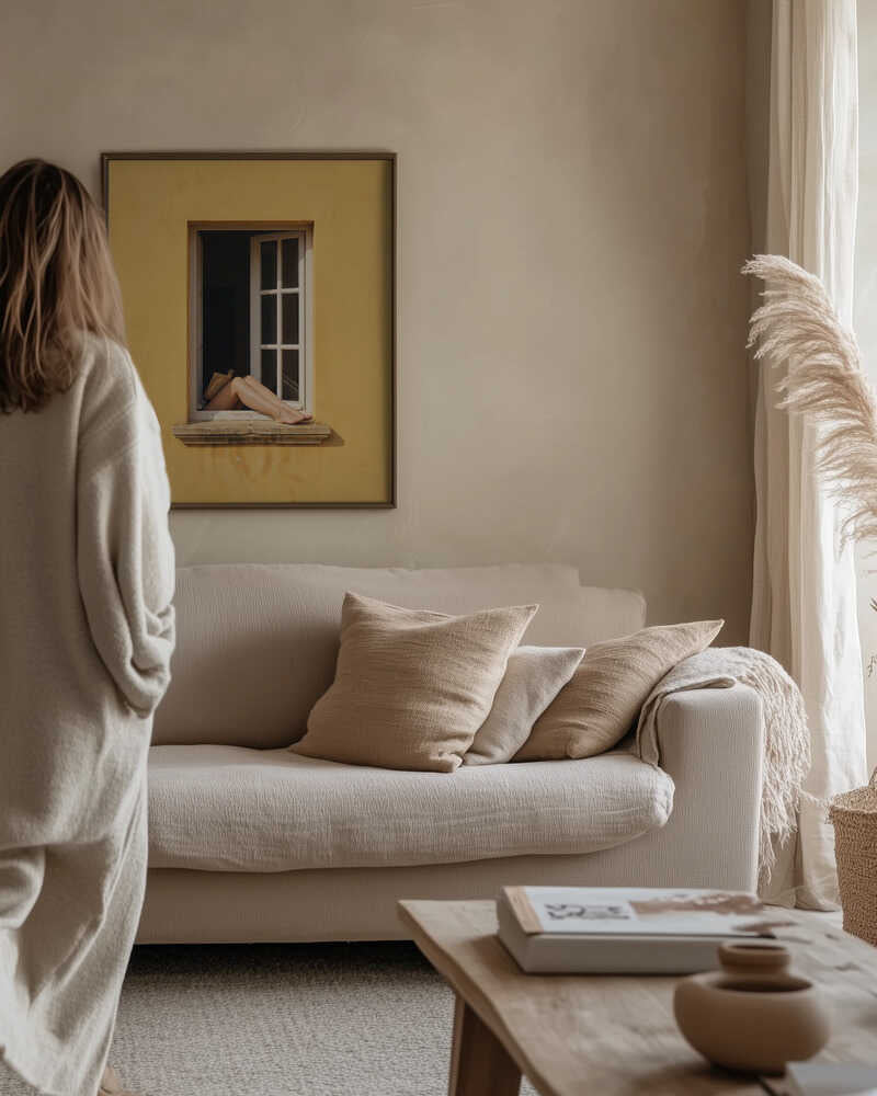 Reading By the Window Poster
