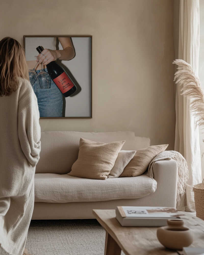 Love and a Bottle of Wine Poster