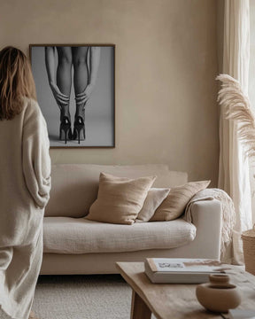 High Heels and Fishnet Stockings Poster