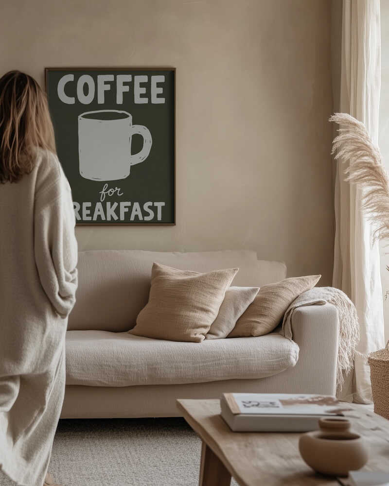 Coffee for Breakfast Poster