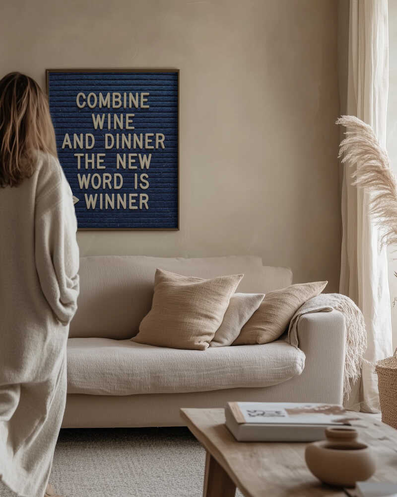 Combine Wine and Dinner Poster